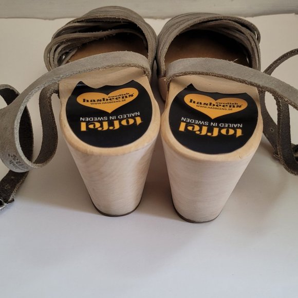 Toffel Swedish Hashbeens Tan Sandal , Size 37 - Picture 3 of 6